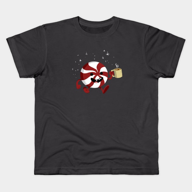 Christmas peppermint Kids T-Shirt by ctupa